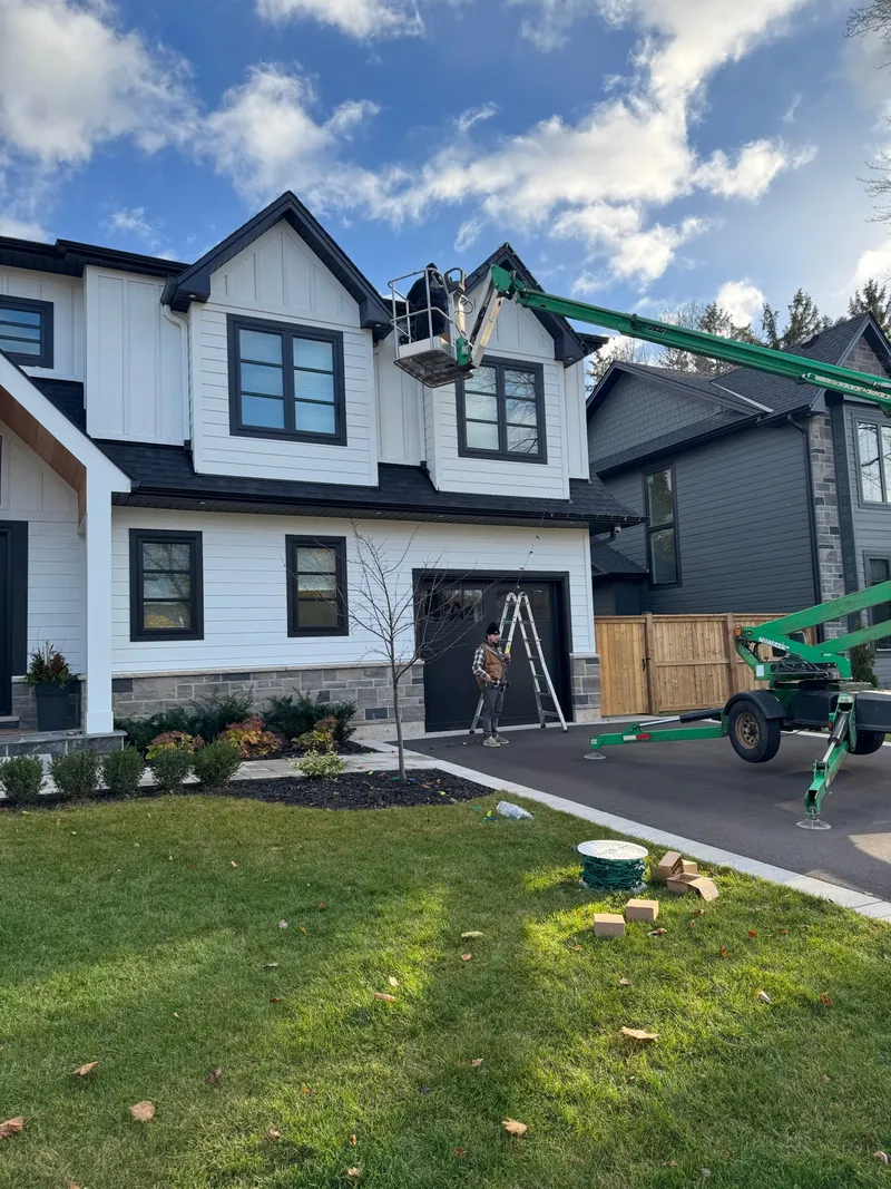 Christmas light installation showcase